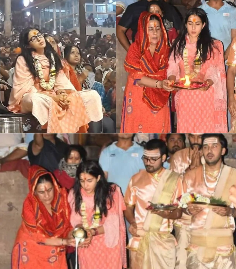 Sara Ali Khan Banaras controversy – Attends Ganga Aarti being a Muslim