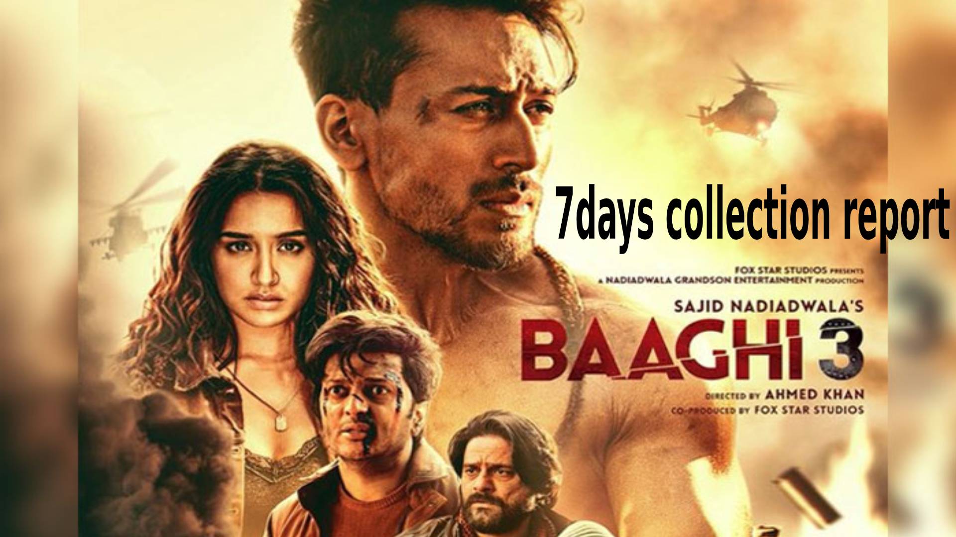 7 days collection of Baaghi 3 – 100 crore or not?