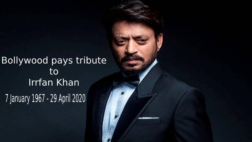 Bollywood pays tribute to Irrfan Khan as they lose a gem