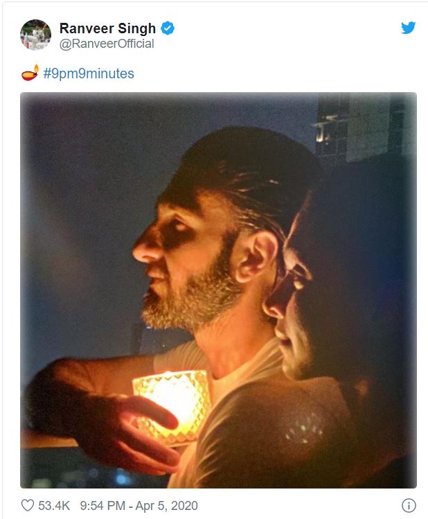 Bollywood celebrities illuminated lights in solidarity against the coronavirus  