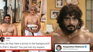 #TB - Madhavan slams fans for trolling him on keeping cross at home  