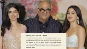 Statement of Boney Kapoor after house member tests positive of Covid-19  