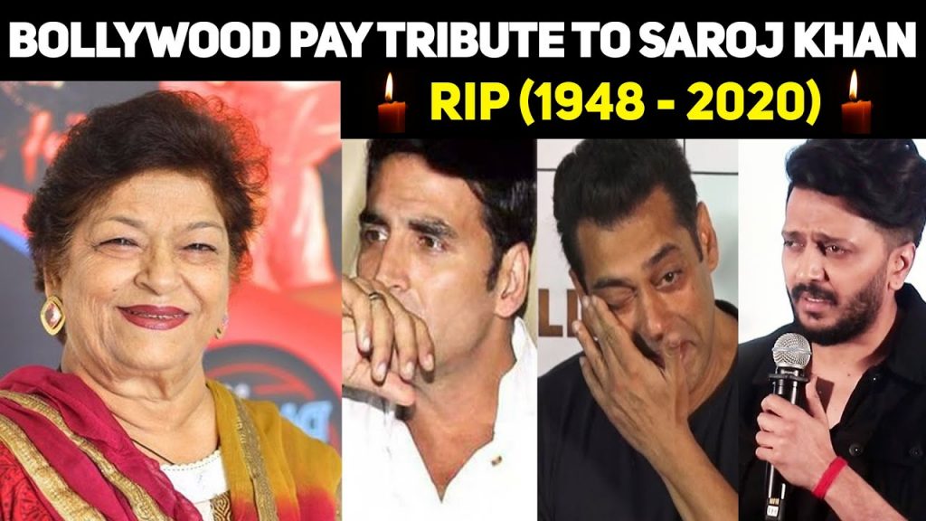 Bollywood mourns the loss of Saroj Khan’s death – Madhuri Dixit to Amitabh Bachchan