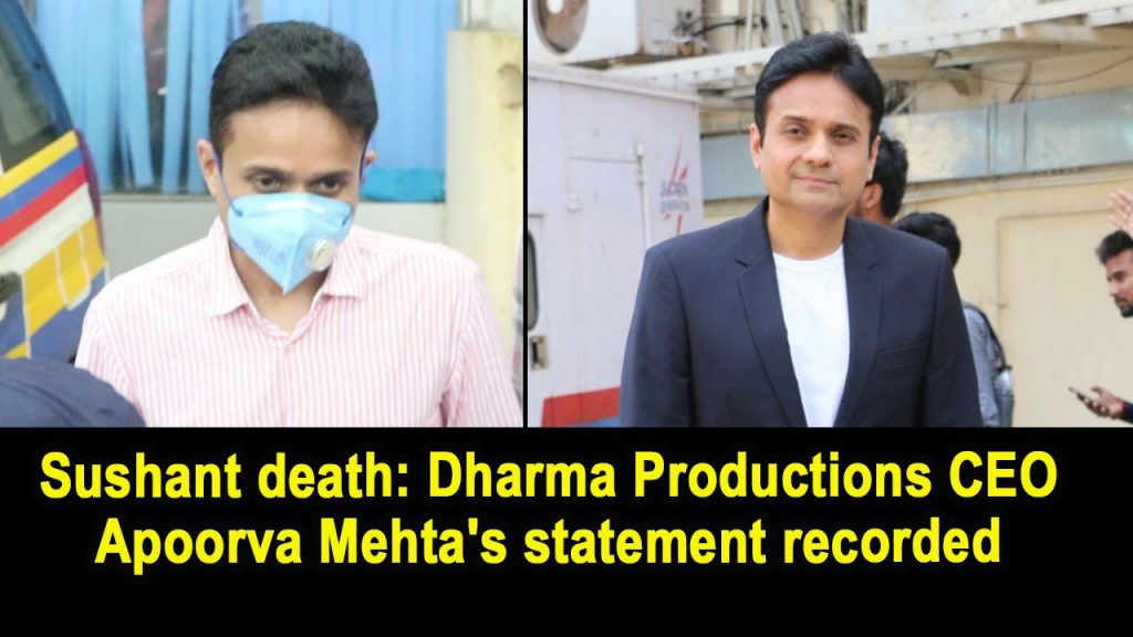 CEO of Dharma Production records statement to Mumbai police on Sushant Singh Rajput case
