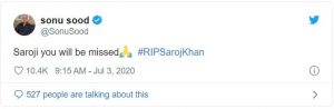 Bollywood mourns the loss of Saroj Khan's death - Madhuri Dixit to Amitabh Bachchan  