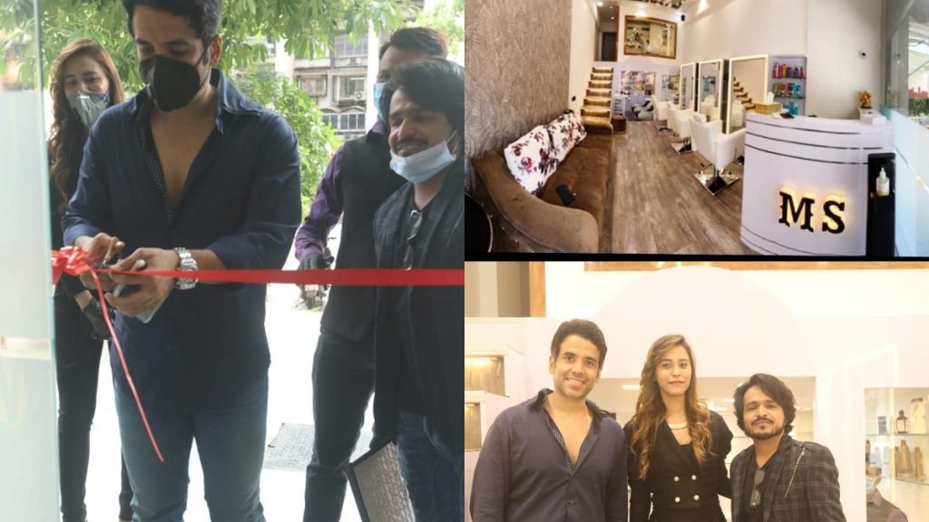 Tusshar Kapoor & Aaira Dwivedi spotted at Moin Sabri’s salon