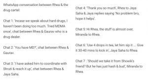 Rhea fed Sushant drugs? - Drug dealing chats of Rhea Chakraborty exposed  