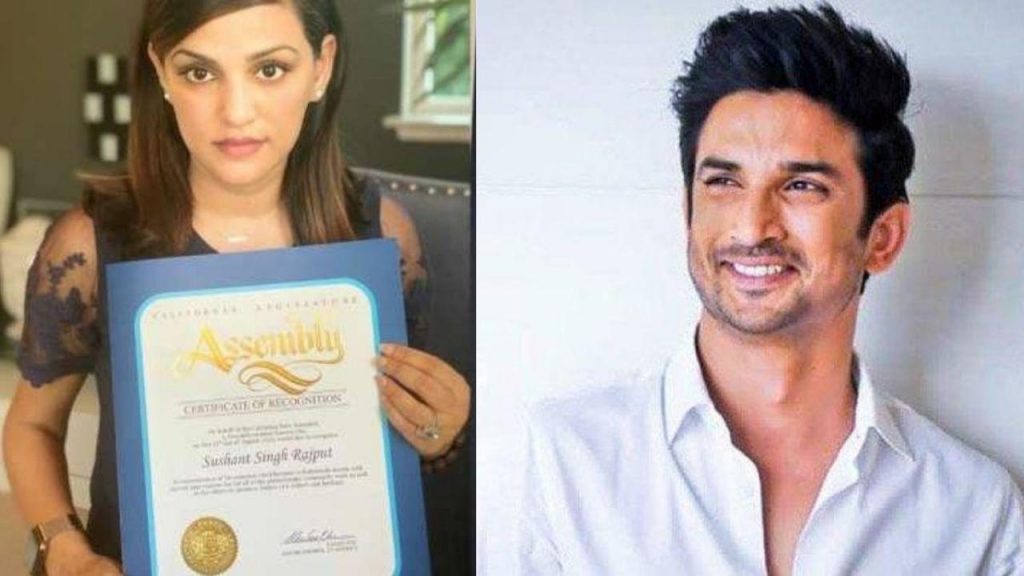 Sushant Singh Rajput posthumously honoured by California State Assembly