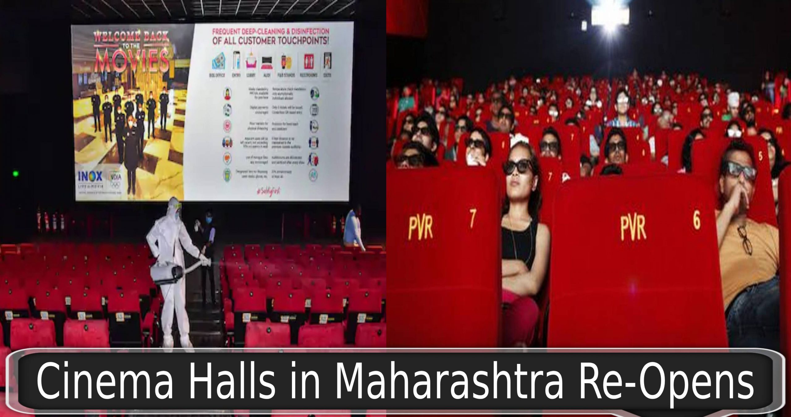 Cinema Halls in Maharashtra Re-Opens from today | PVR, Inox Leisure Shares Soars  