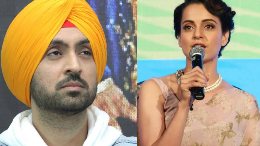 Diljit Dosanjh calls out Kangana Ranaut for fake Farmer post | Celebs support Diljit in this war