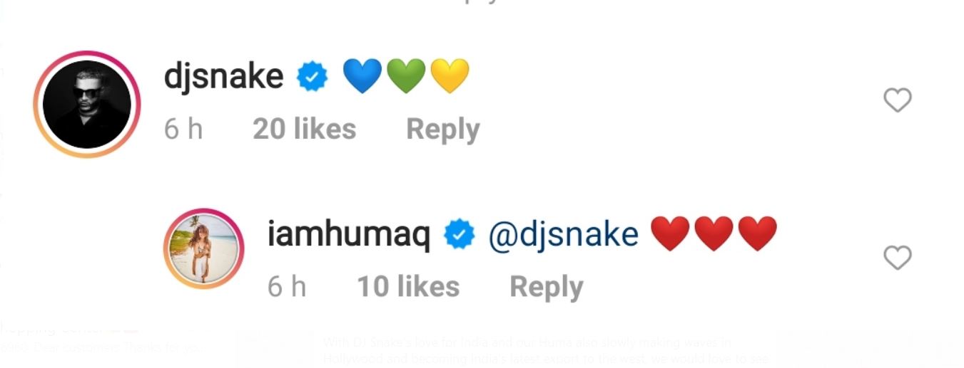 DJ Snake & Huma Qureshi are all hearts for each-other  