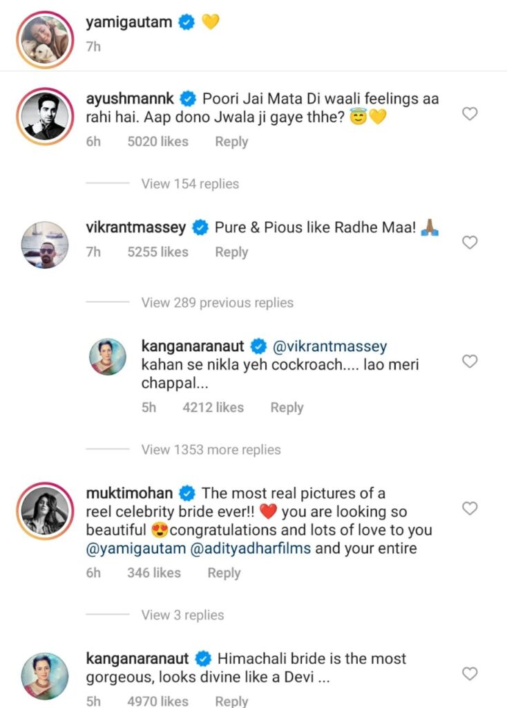 Kangana calls Vikrant Massey 'cockroach' after his ‘Radhe Maa’ comment on Yami's wedding picture  