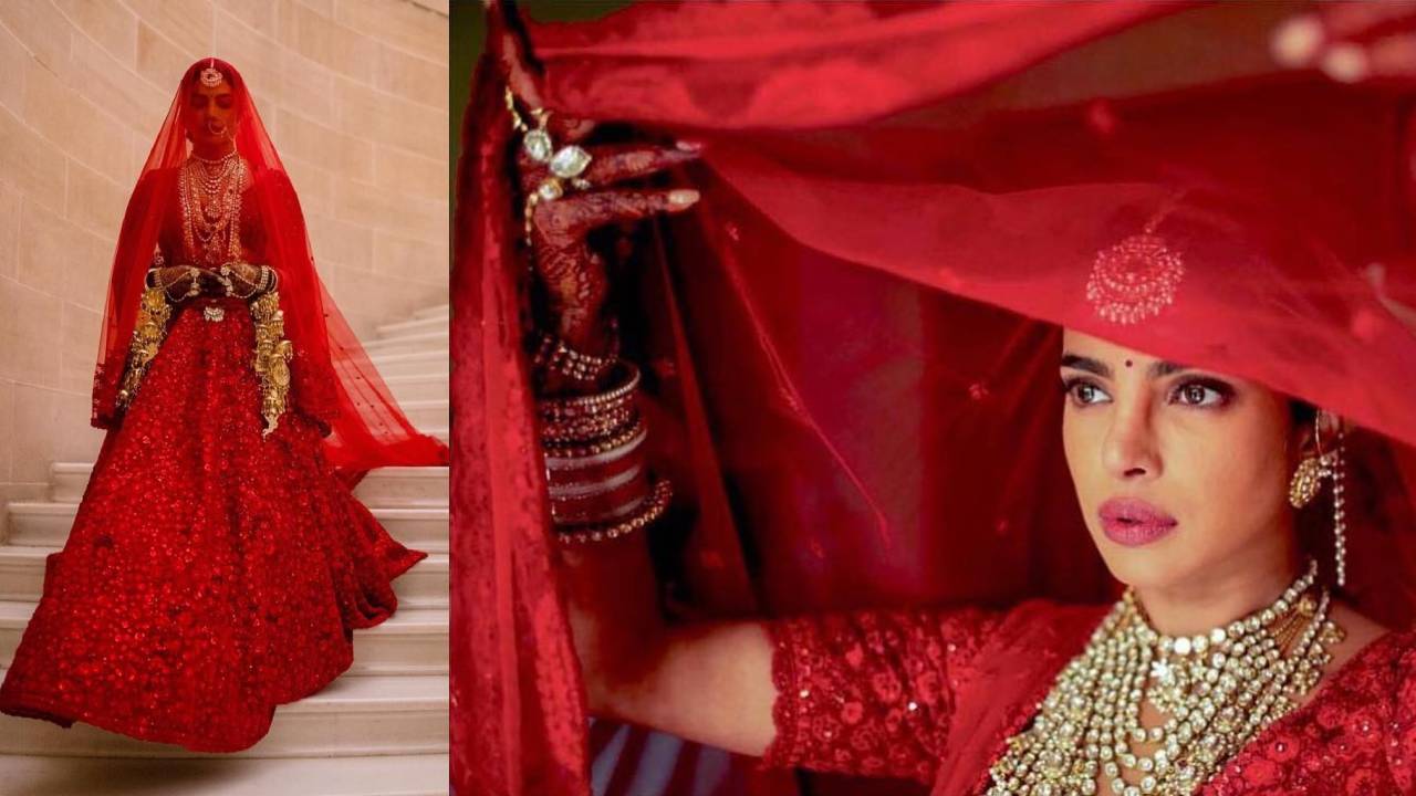 Bollywood Brides who wore Red Lehenga for their wedding | Priyanka Chopra to Yami Gautam  
