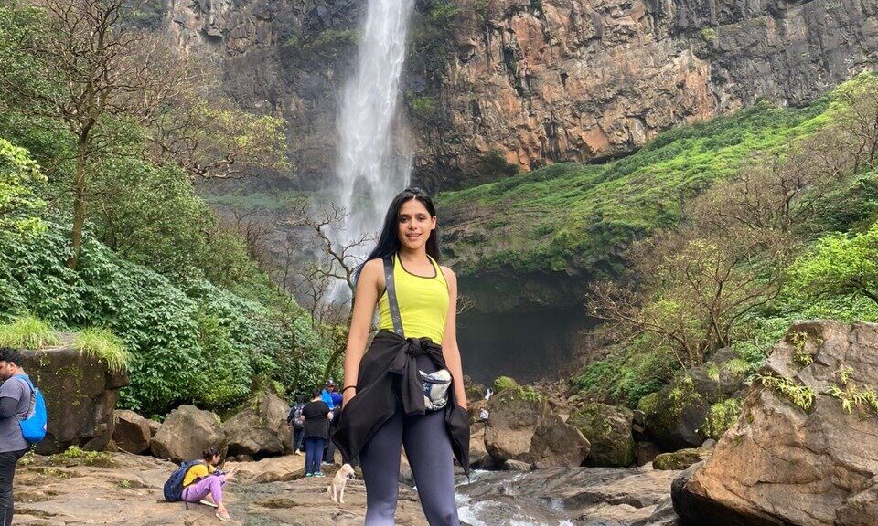 Actress Pranati Rai Prakash shares glimpse of her trekking at the breathtakingly beautiful waterfall