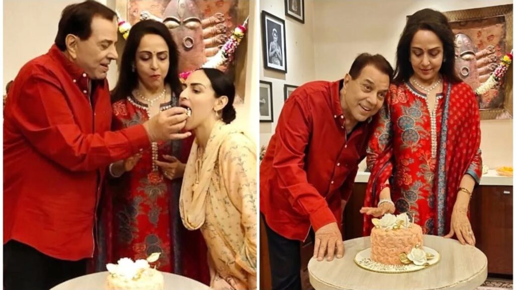 Happy Birthday Hema Malini: On her 73rd Birthday Hema Malini twins with Dharmendra in Red