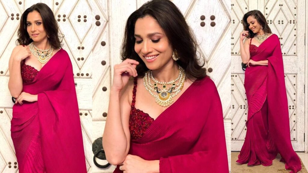 Actress Ankita Lokhande gives major Diwali look inspiration with a pink ruffle saree worth Rs. 25,500