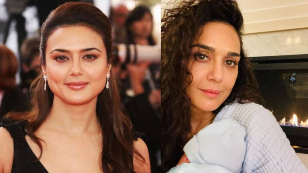 Actress Preity Zinta is enjoying being a mom as she shares first baby pic