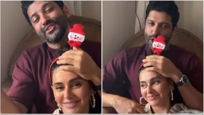 Celebrity News: Farhan Akhtar makes girlfriend Shibani Dandekar blush by singing for her