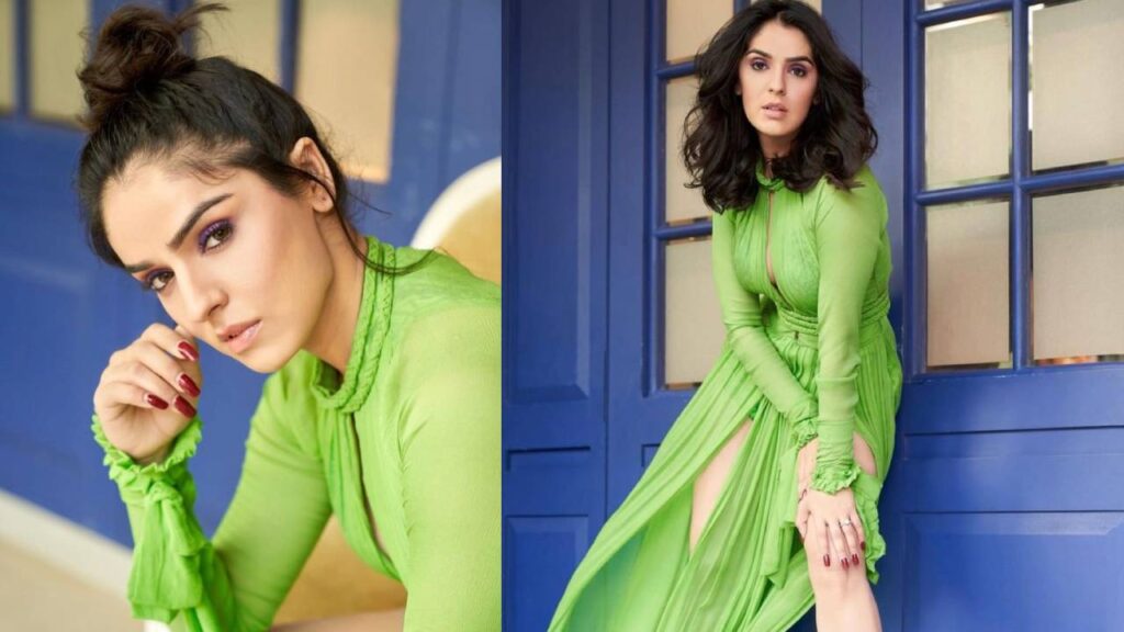 Celebrity Fashion: Actress Sidhika Sharma Oozes Glam in a Green Ensemble
