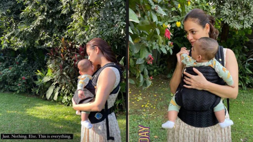 Actress Dia Mirza spends quality time with her son Avyaan | See pics
