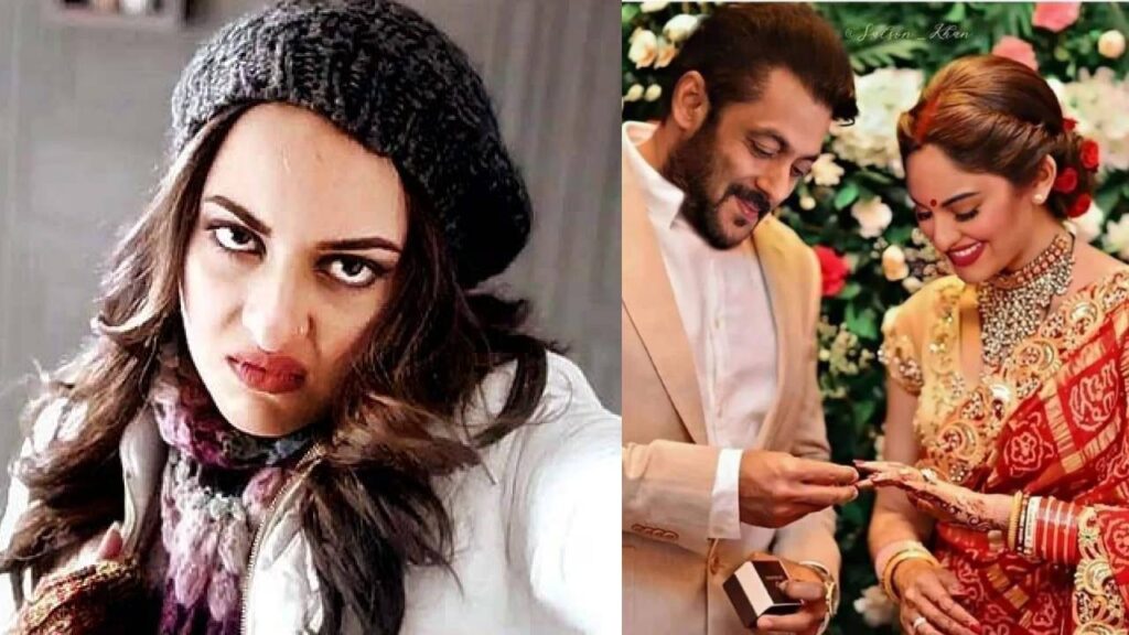 Actress Sonakshi Sinha reacts to viral wedding photo of her and Salman Khan