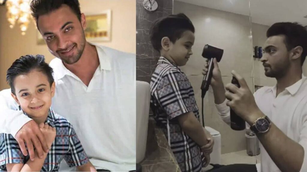 Bollywood news today: Aayush Sharma gives his son a makeover!