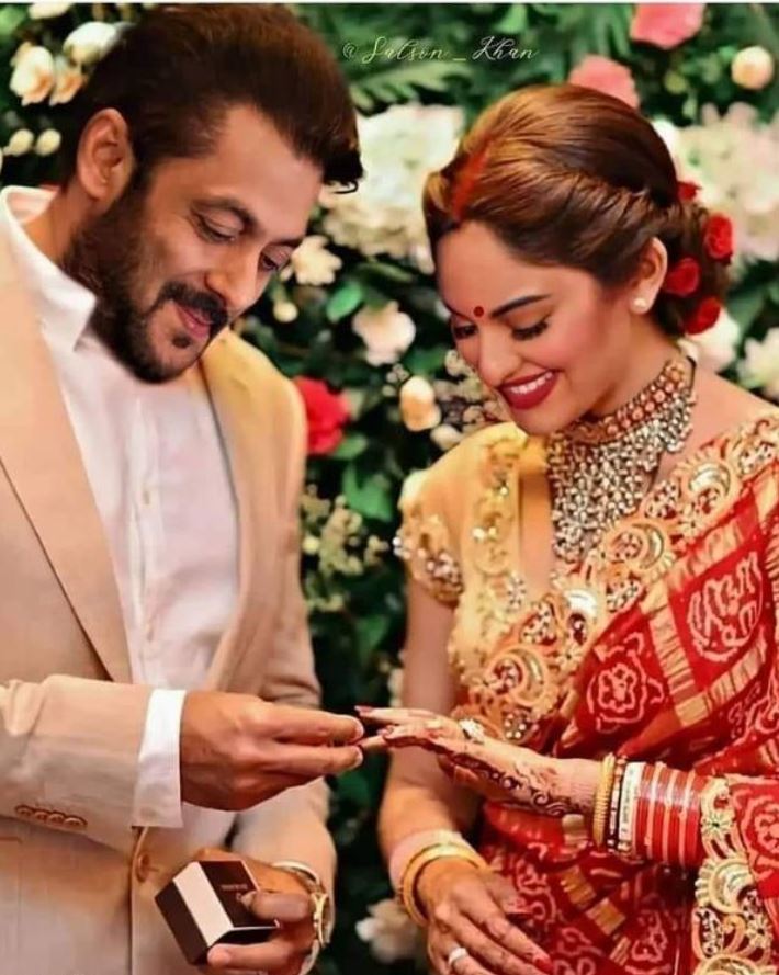 Actress Sonakshi Sinha reacts to viral wedding photo of her and Salman Khan  