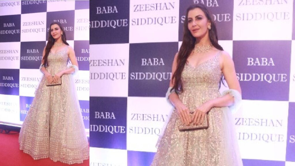 Actress Giorgia Andriani looked scintillating at the Baba Siddique Iftar Party