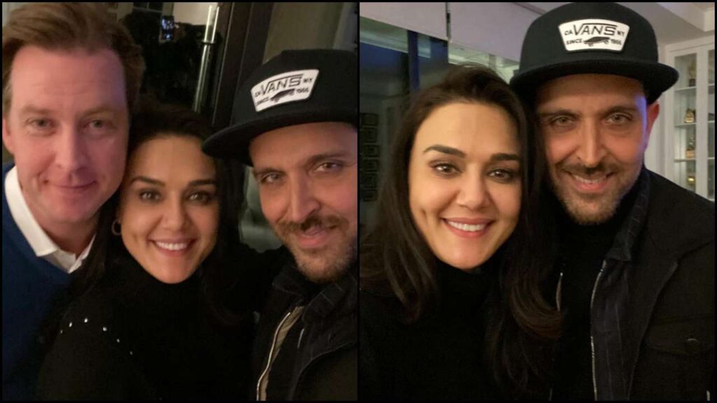Actress Preity Zinta thanks Hrithik Roshan for helping her take care of her twins