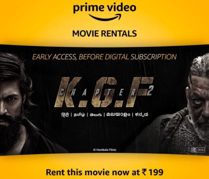 K.G.F: Chapter 2 on Amazon Prime Video with ‘Early Access’ Rentals