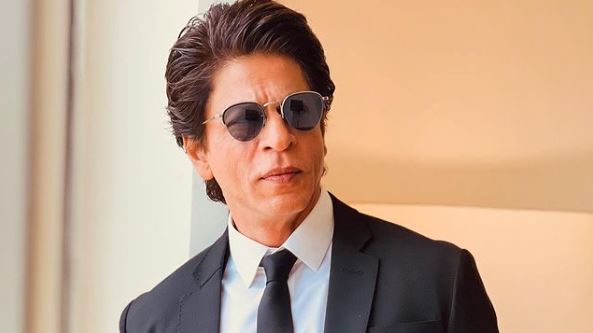 Shah Rukh Khan looks dapper in a black suit while in Delhi