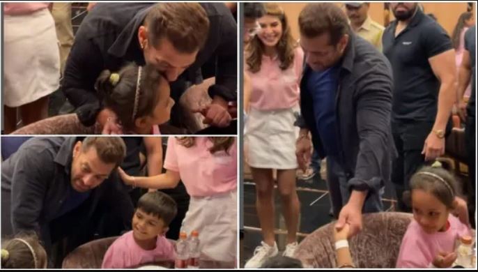 Salman Khan Viral Video: Actor wins hearts as he chats with kids at the Jacqueline Fernandez’s foundation