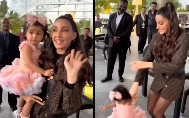 Watch Video! Nora Fatehi grooves on ‘Dance Meri Rani’ with the cutest fan