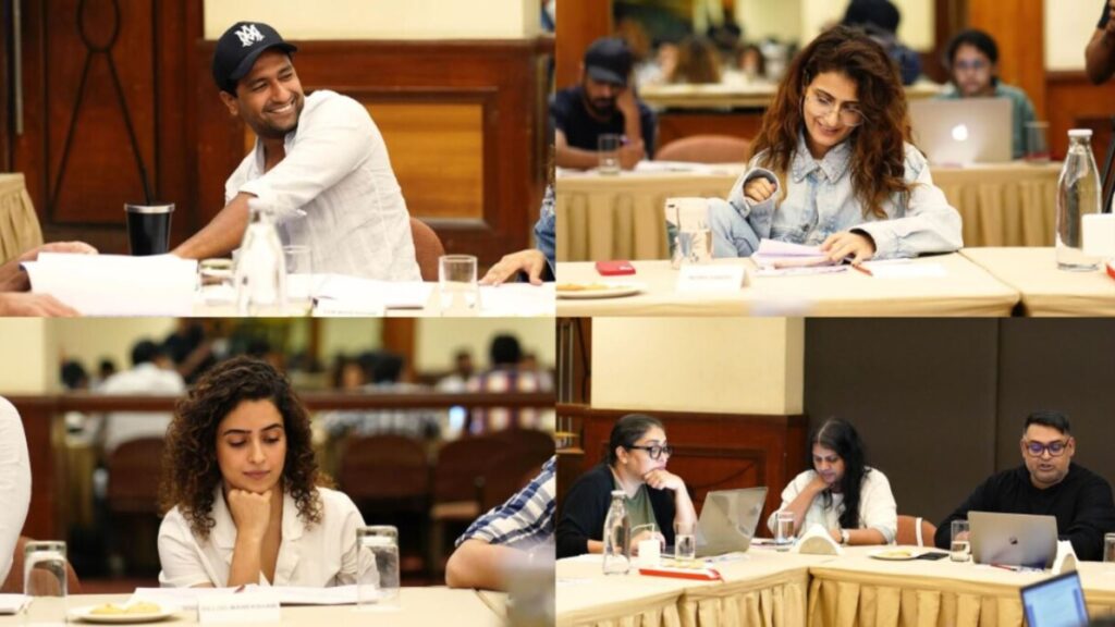 Sam Bahadur movie – Exclusive pictures of Vicky Kaushal & Sanya Malhotra from their table read