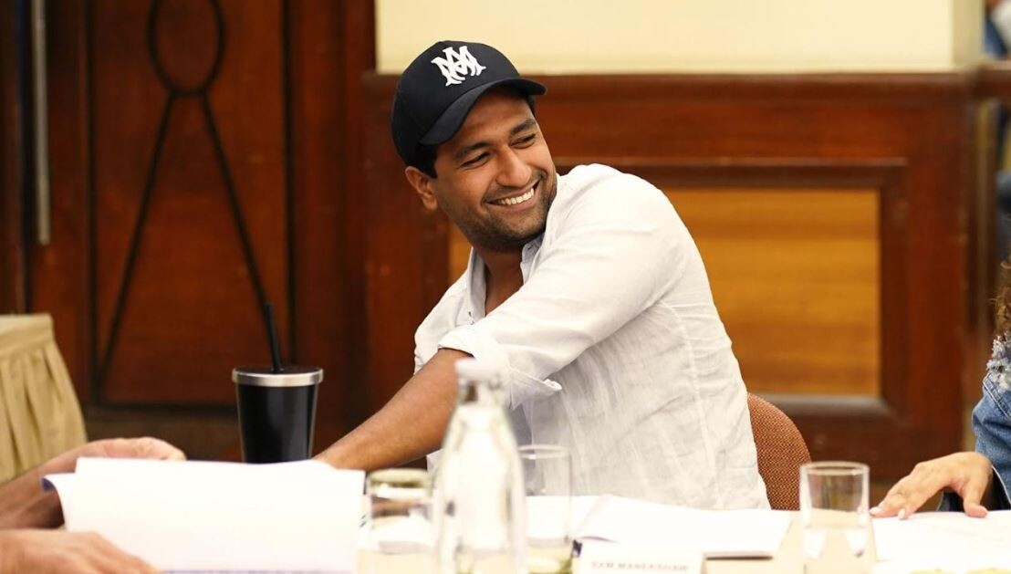 Sam Bahadur movie - Exclusive pictures of Vicky Kaushal & Sanya Malhotra from their table read  