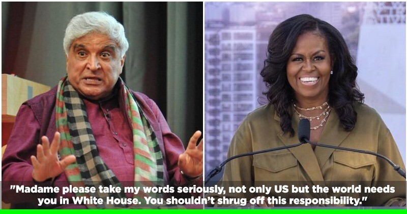 Javed Akhtar Gets Brutally Trolled After Appealing Michelle Obama To ‘Return To The White House