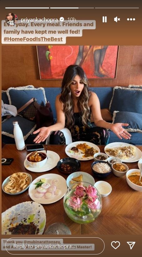 Back in India, Priyanka Chopra hogs Desi Food - See Pics!  