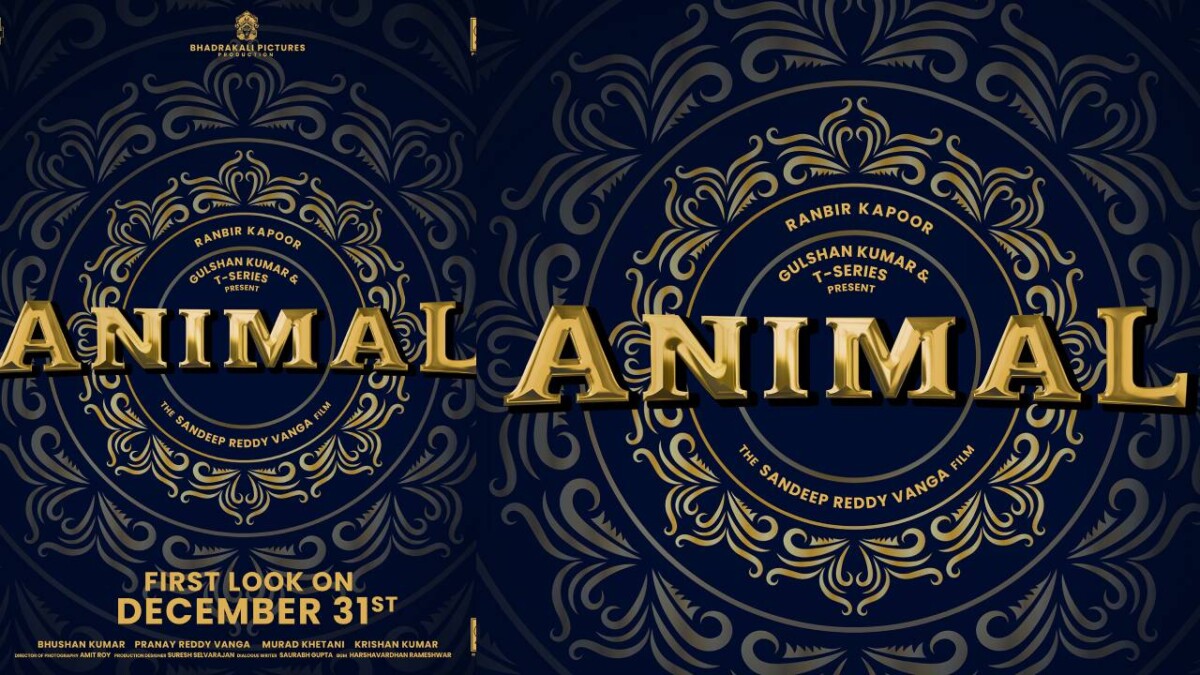 Animal movie first look to be unveiled on the New Year’s Eve