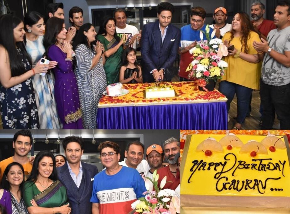 Gaurav Khanna aka Anuj celebrates his birthday on the sets of Anupamaa serial