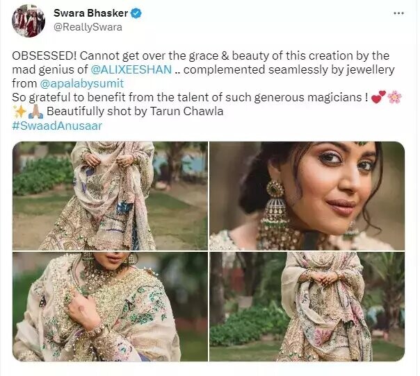 Swara Bhasker Gets Trolled Over Her Walima Outfit From Pakistan  
