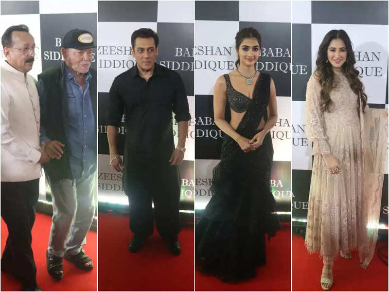 Celebrites Arrive In Style At Baba Siddique Iftar Party