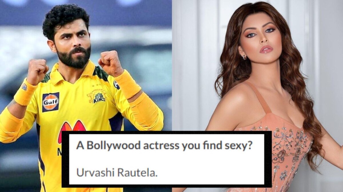 Ravindra Jadeja said Urvashi Rautela is the sexiest Bollywood actress?!