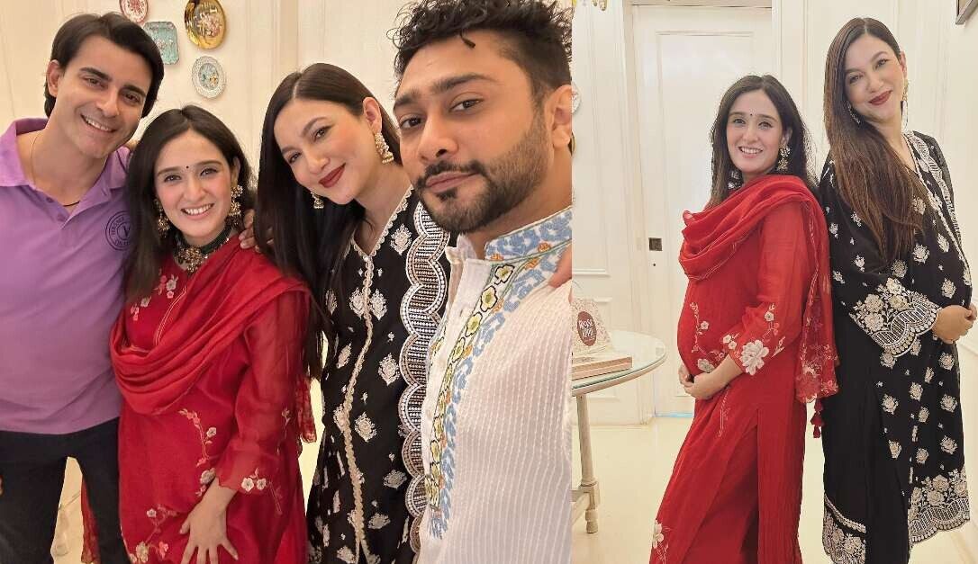 Mom-to-be Gauahar Khan and Pankhuri Aswasthy flaunts their baby bumps as they celebrate Eid