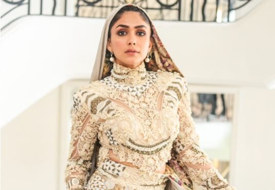 CANNES: Actor Mrunal Thakur dons Hood Couture