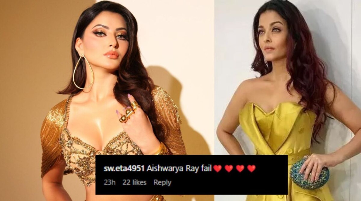 Fans of Urvashi Rautela compares her to Aishwarya Rai